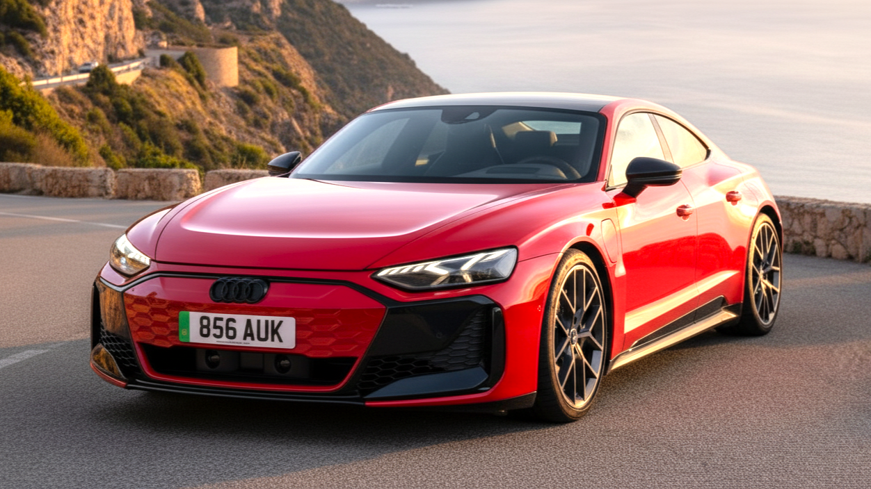 Audi RS e-tron GT красного цвета