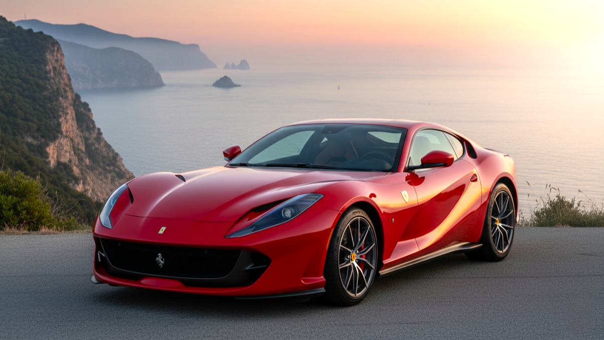 Ferrari 812 Superfast (2017–2024) красный
