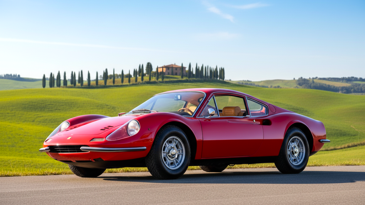 Ferrari Dino 246 GT (1969–1974) красный