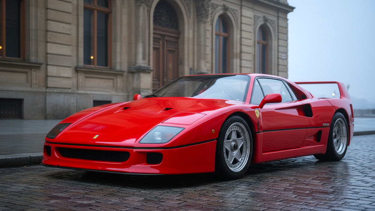 Ferrari F40 (1987–1992) красный