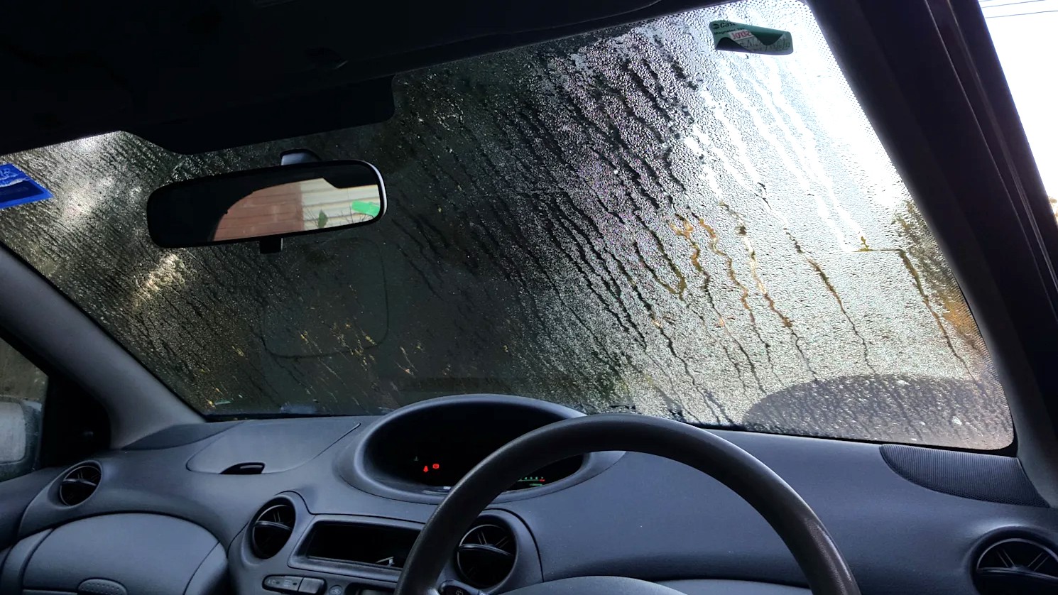 Car window fogging in winter