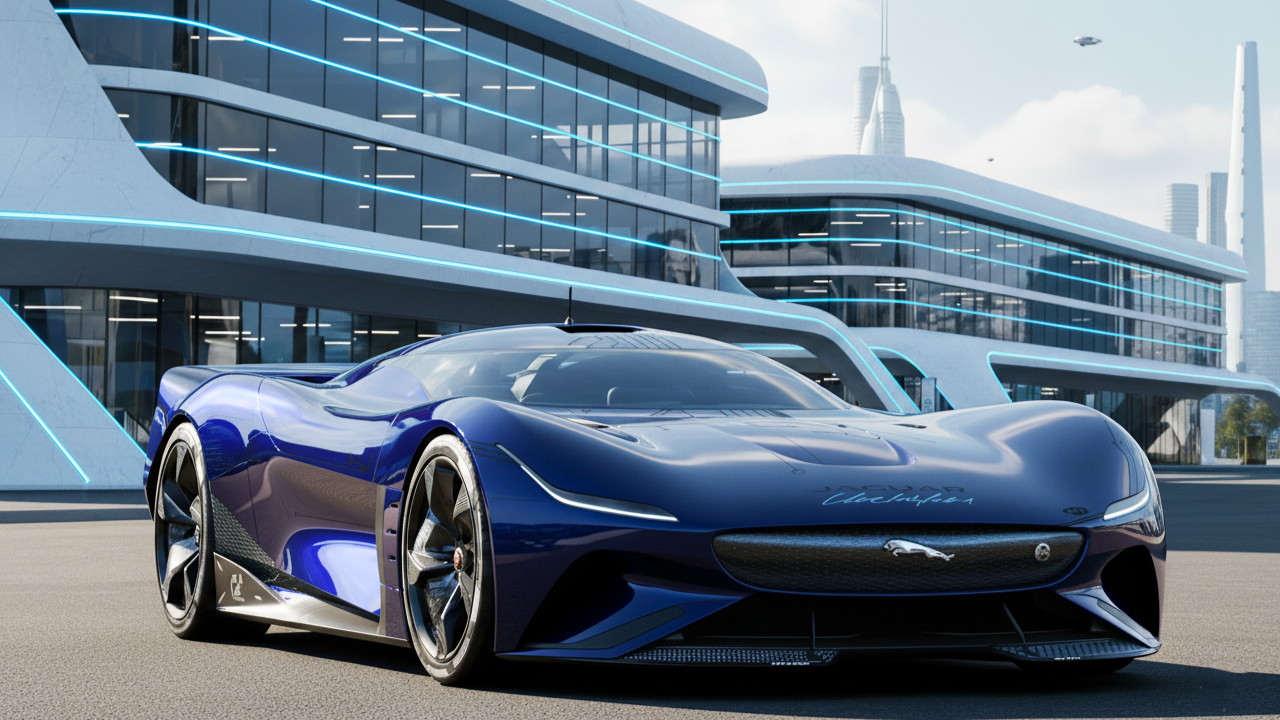 Jaguar Vision Gran Turismo Blue Colour