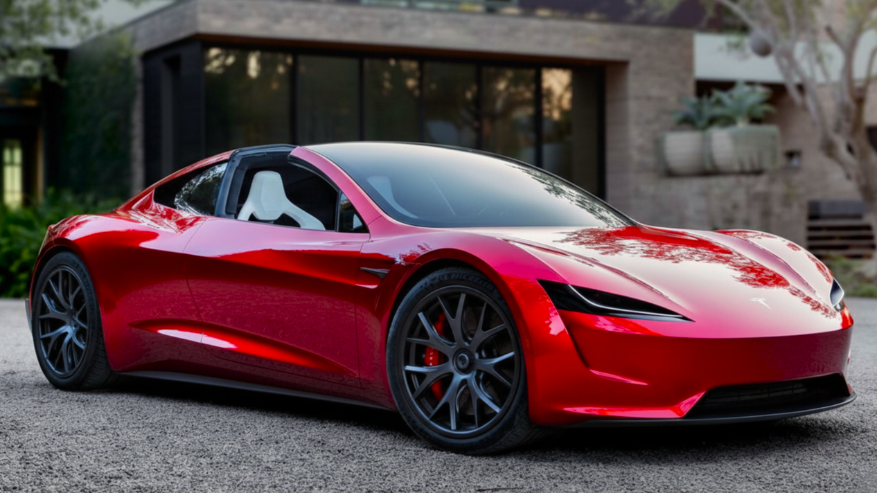 Tesla Roadster (2025) Red Colour