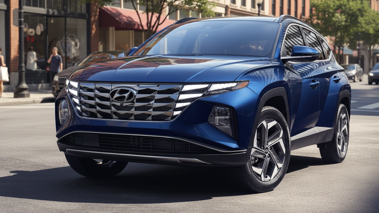 Hyundai Tucson Hybrid Blue Colour