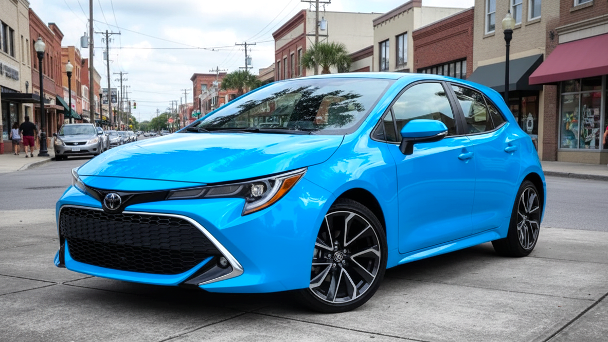 Toyota Corolla Hybrid Blue Colour