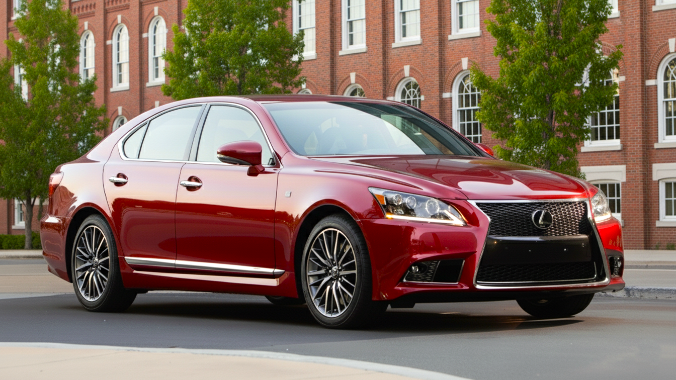 Lexus LS red colour