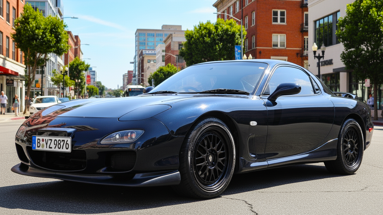 Mazda RX-7 2 black colour