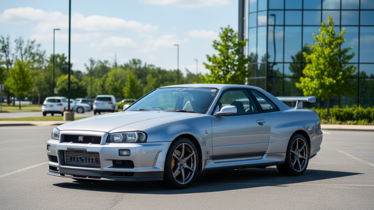 Nissan Skyline GT-R grey colour