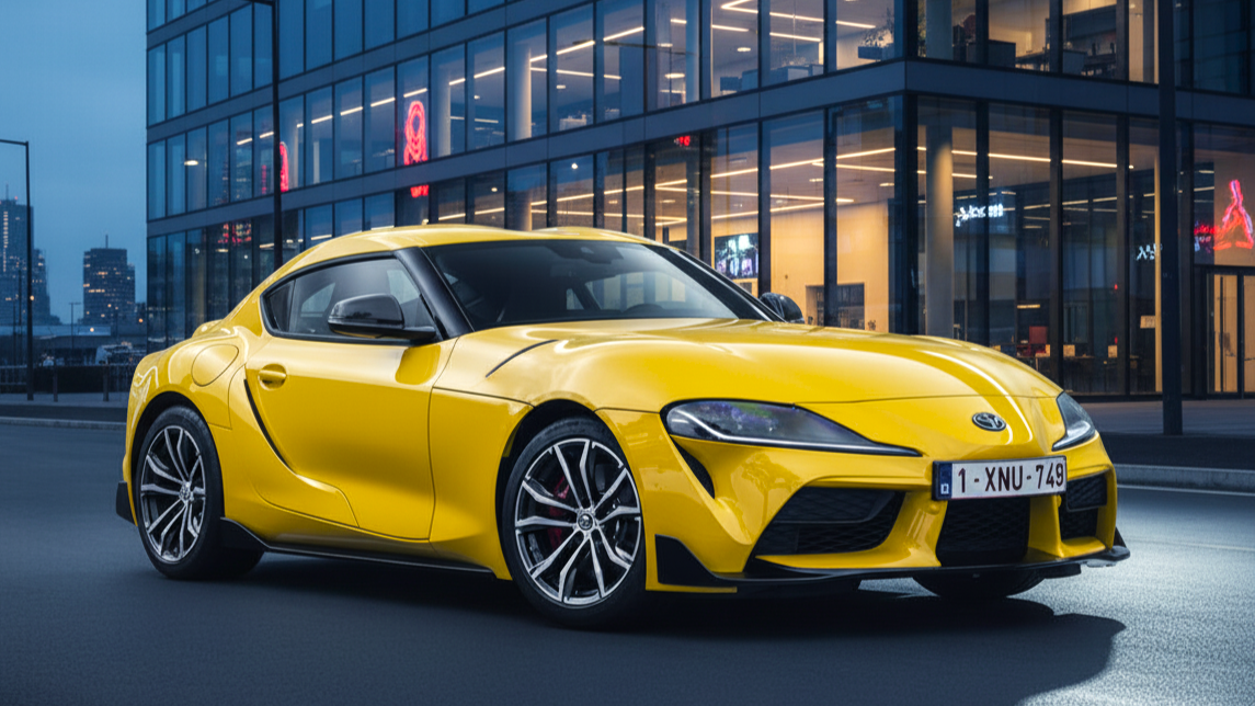 Toyota Supra yellow colour