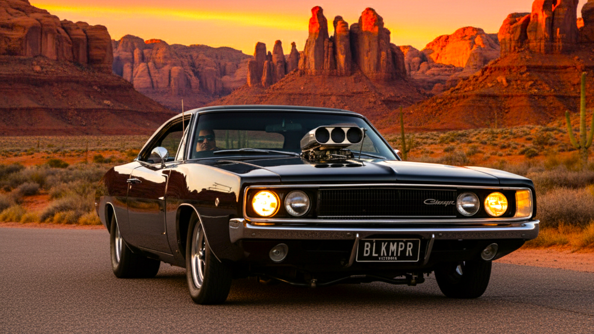 Dodge Charger RT черного цвета