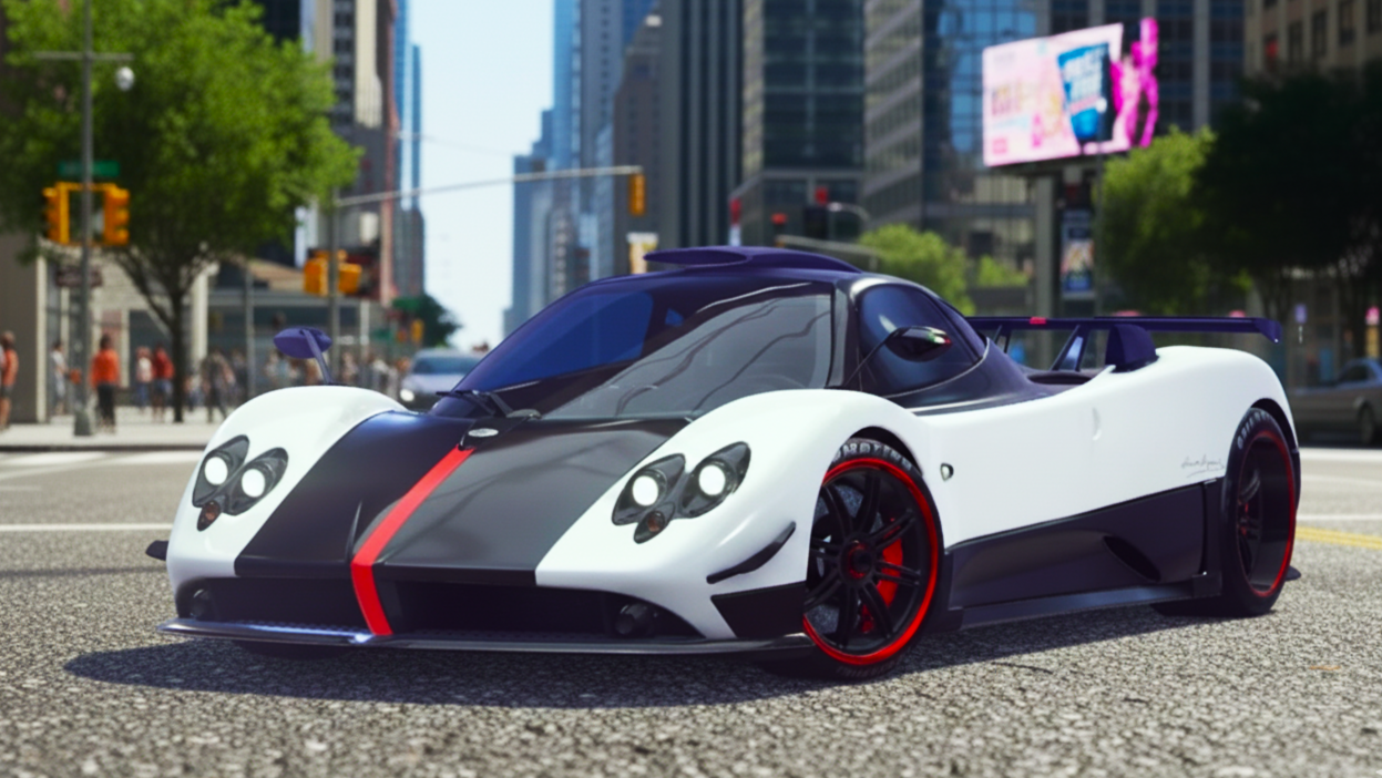 Pagani Zonda Cinque белого цвета