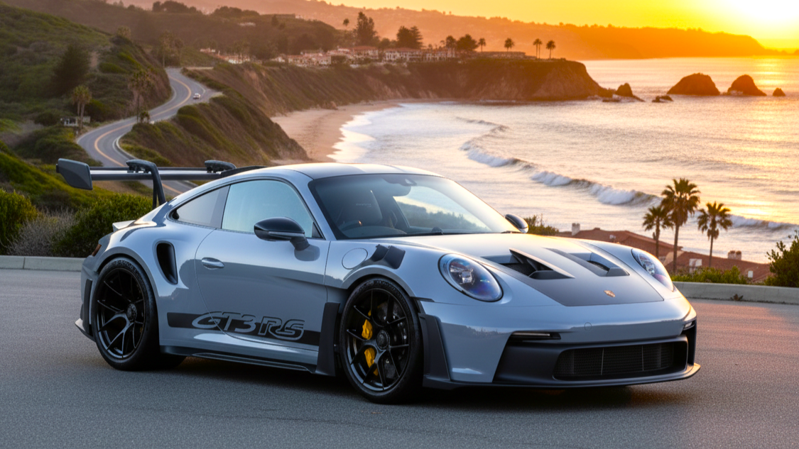 Porsche 911 GT3 RS (922) серого цвета