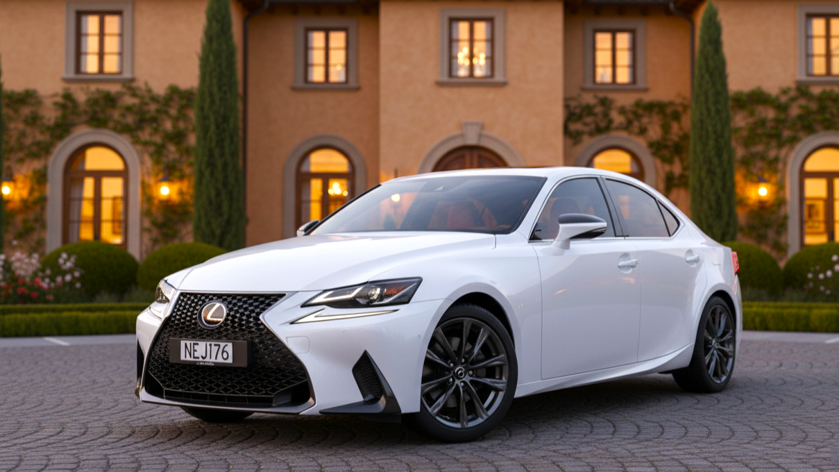 Lexus IS белого цвета