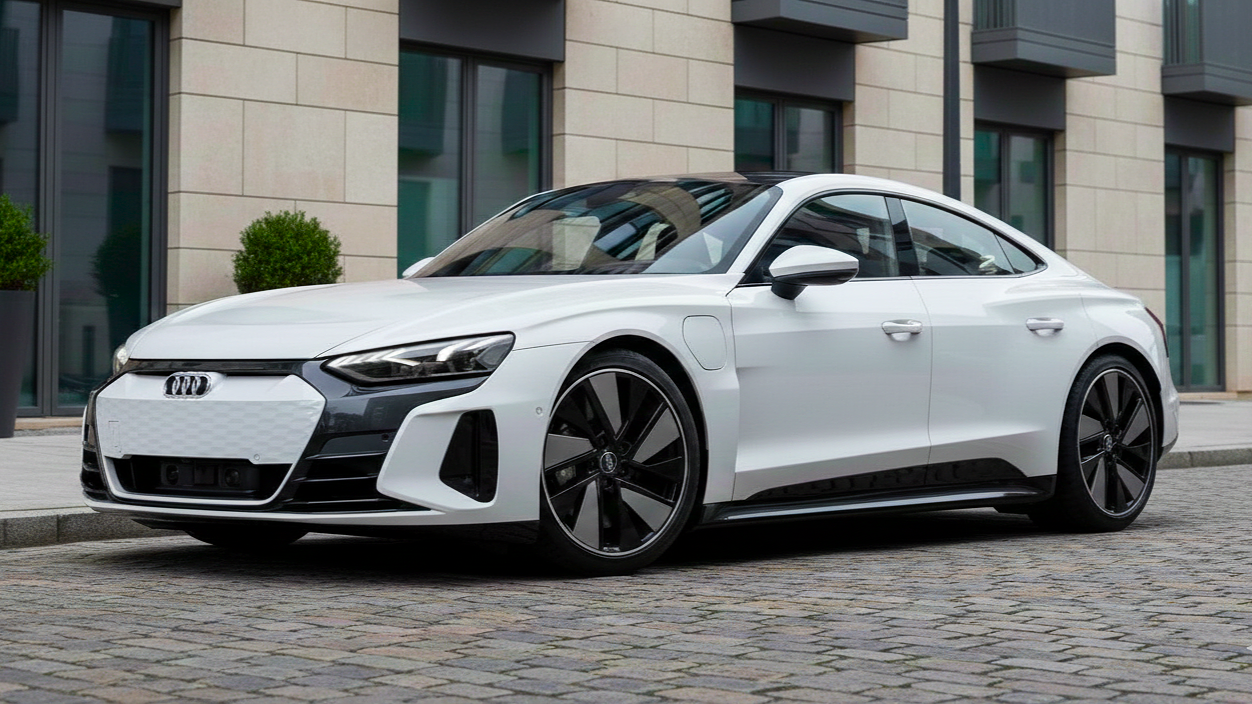 Audi e-tron GT Π±Π΅Π»ΠΎΠ³ΠΎ ΡΠ²Π΅ΡΠ°