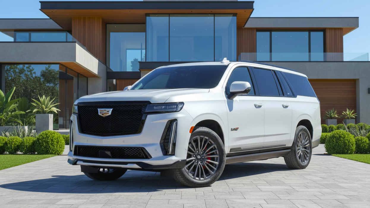 Cadillac Escalade Π±Π΅Π»ΠΎΠ³ΠΎ ΡΠ²