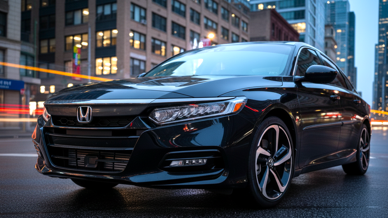 Honda Accord черного цвета