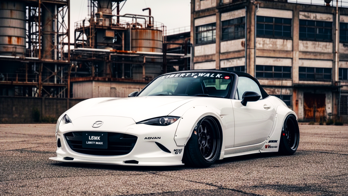 Mazda MX–5 Miata2 белого цвета