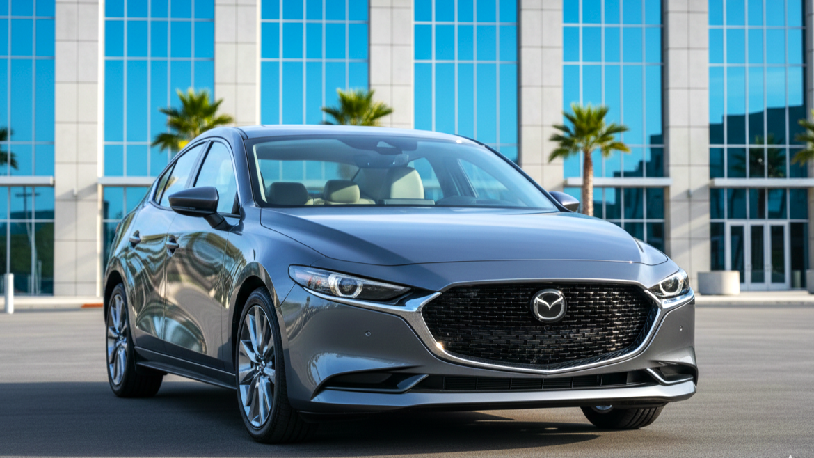 Mazda3 серого цвета