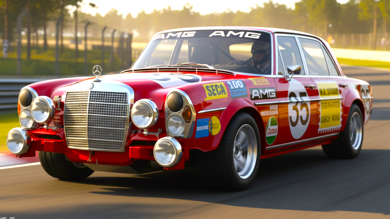 300 SEL 6.8 AMG красного цвета