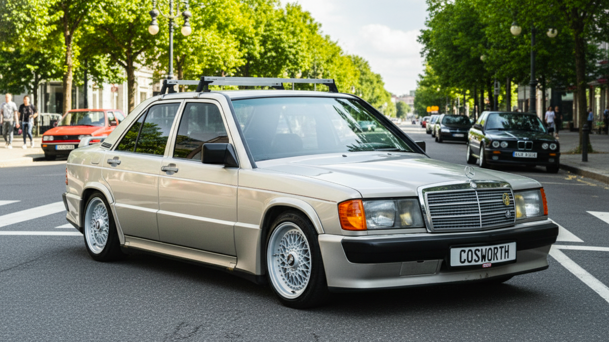 Mercedes-Benz 190E 2.3-16 (1984–1988) бежевого цвета