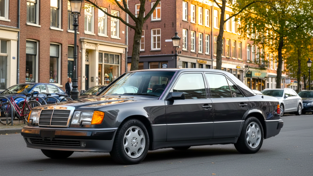 Mercedes-Benz 500E (1990–1994) цвета хаки