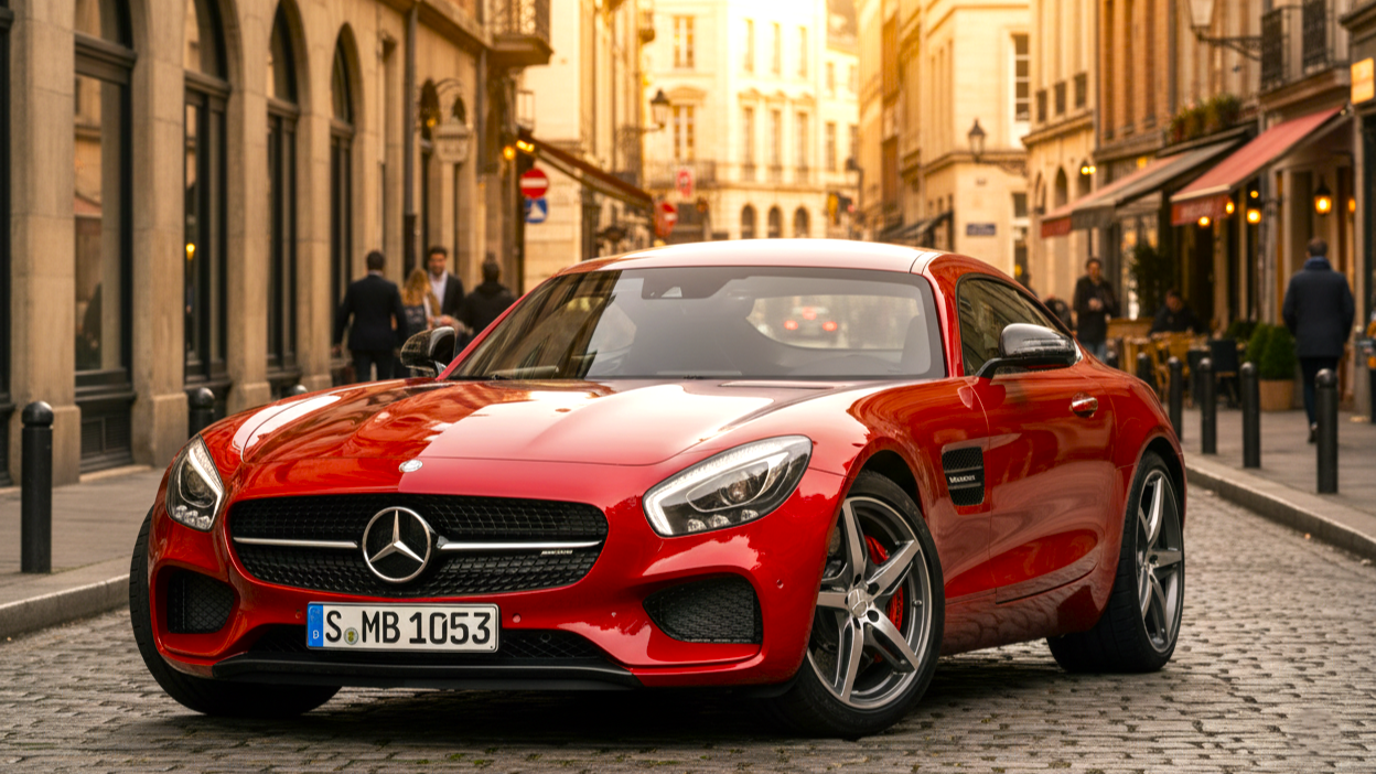 Mercedes-Benz AMG GT (2014 красного цвета