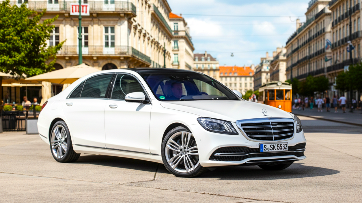 Mercedes-Benz S-Class (разные поколения) белого цвета