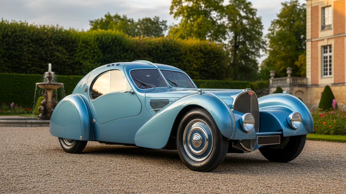 Bugatti Type 57SC Atlantic 1936 Blue Colour