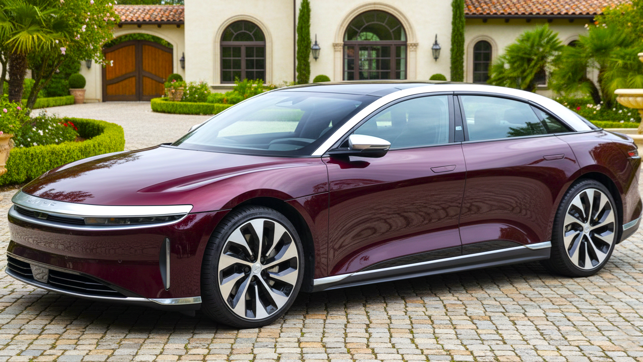 Lucid Air red Colour