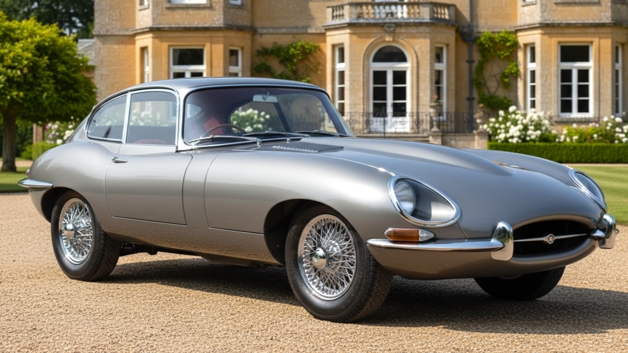 Jaguar E-Type 1961 Silver Colour