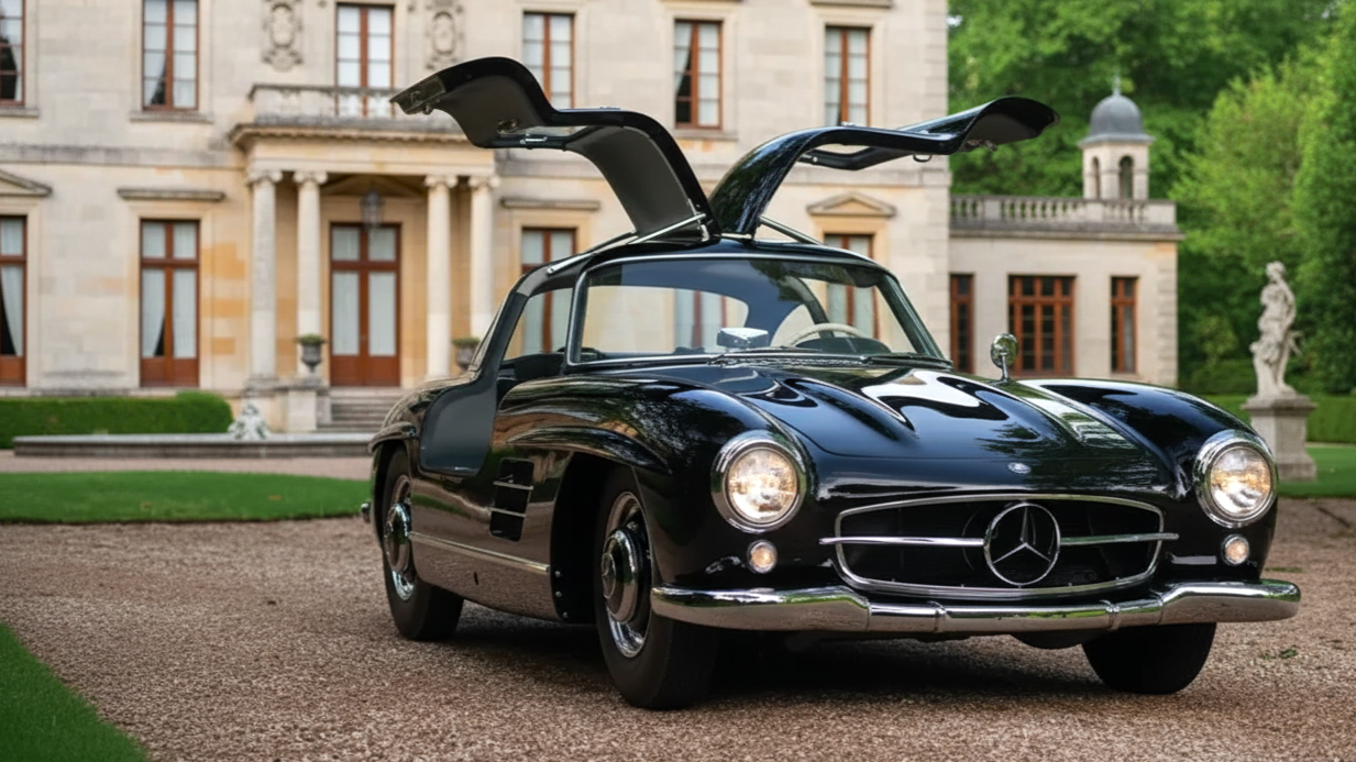 Mercedes-Benz 300 SL Gullwing 1954 Black Colour