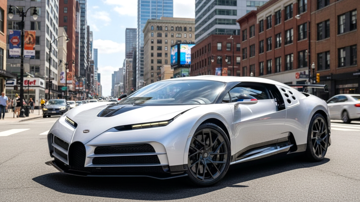 Bugatti Centodieci White Colour