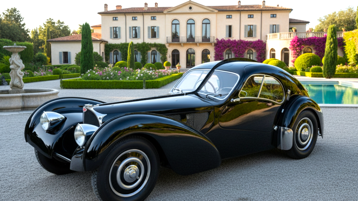 Bugatti Type 57SC Atlantic Black Colour