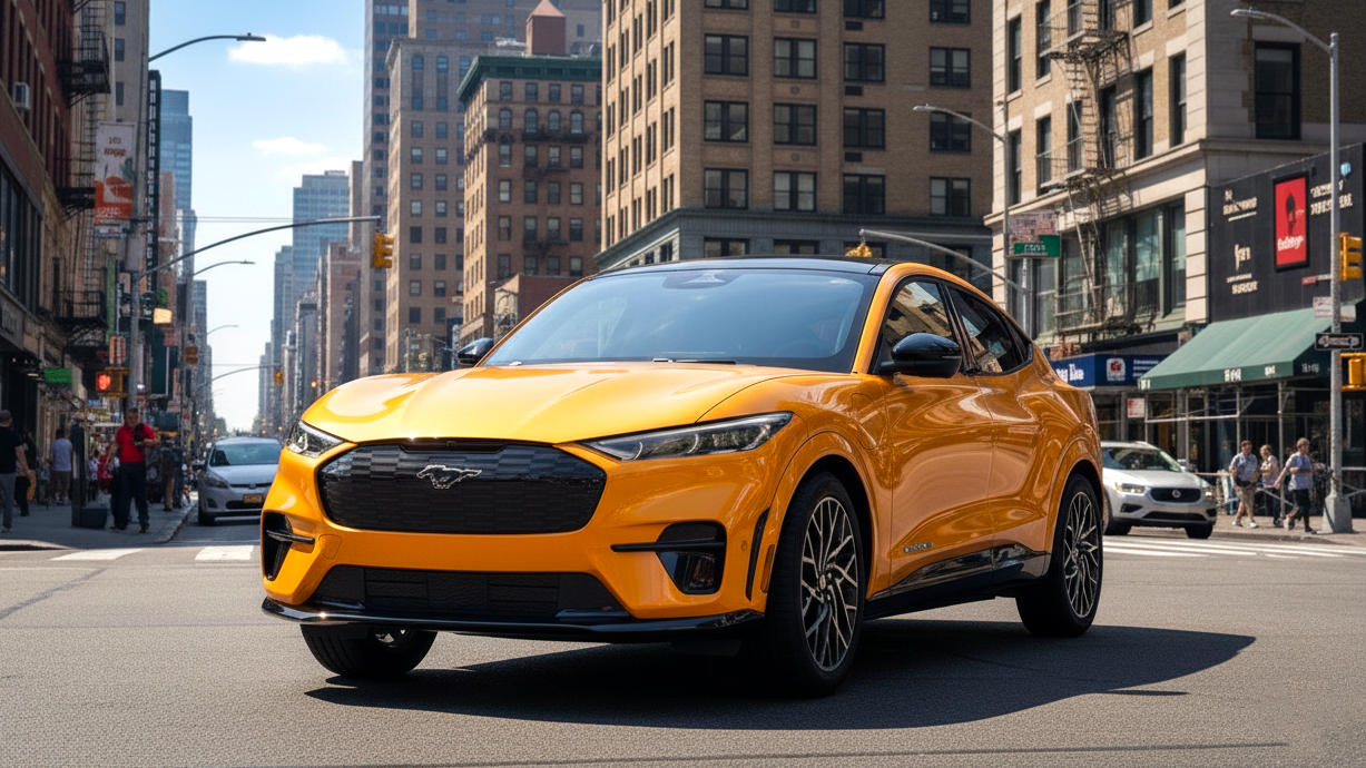 Ford Mustang MachβE orange colour