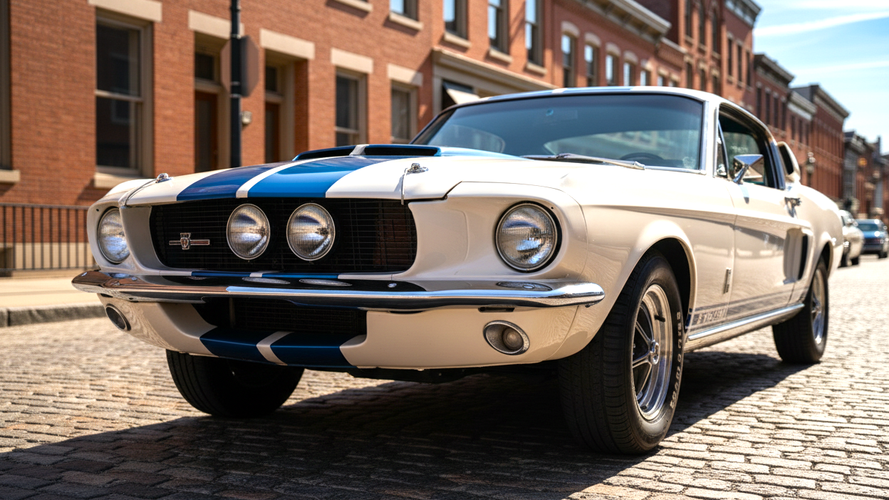 Ford Mustang Shelby GT500 white colour