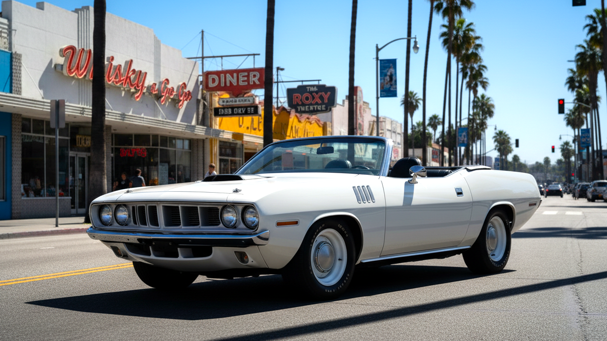 Plymouth Hemi ‘Cuda (1970–1971) white colour