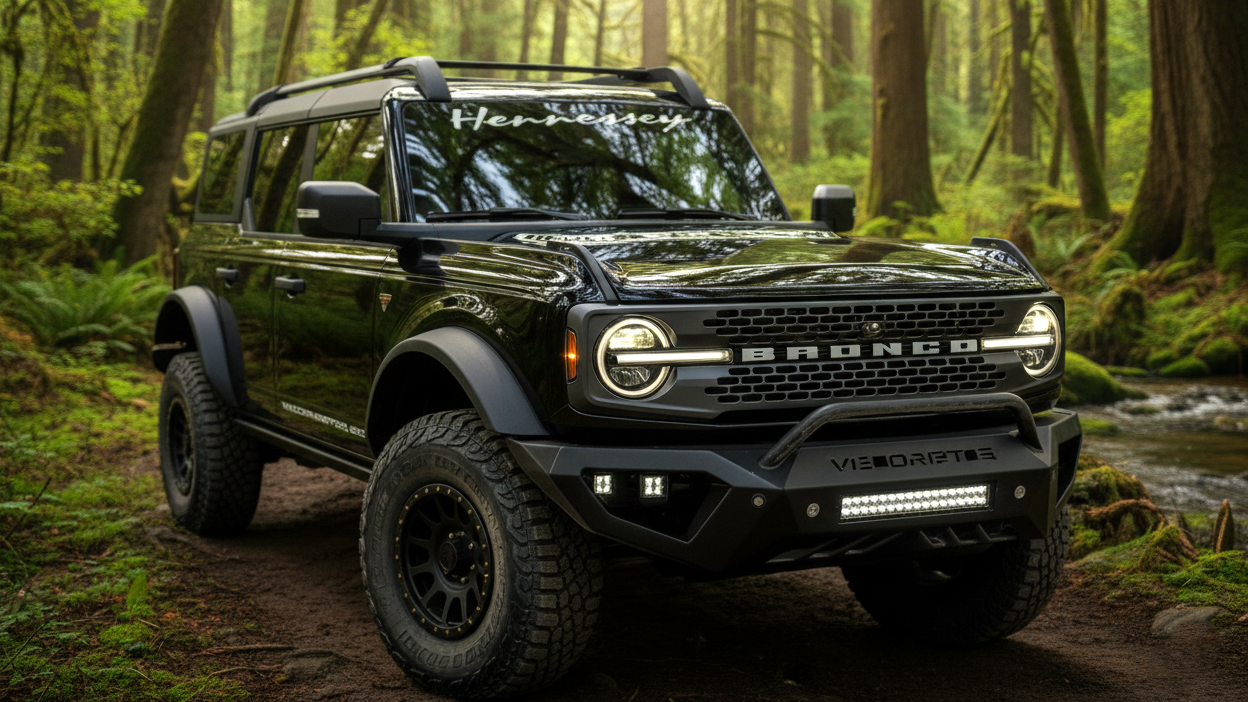 Ford Bronco зеленого цвета