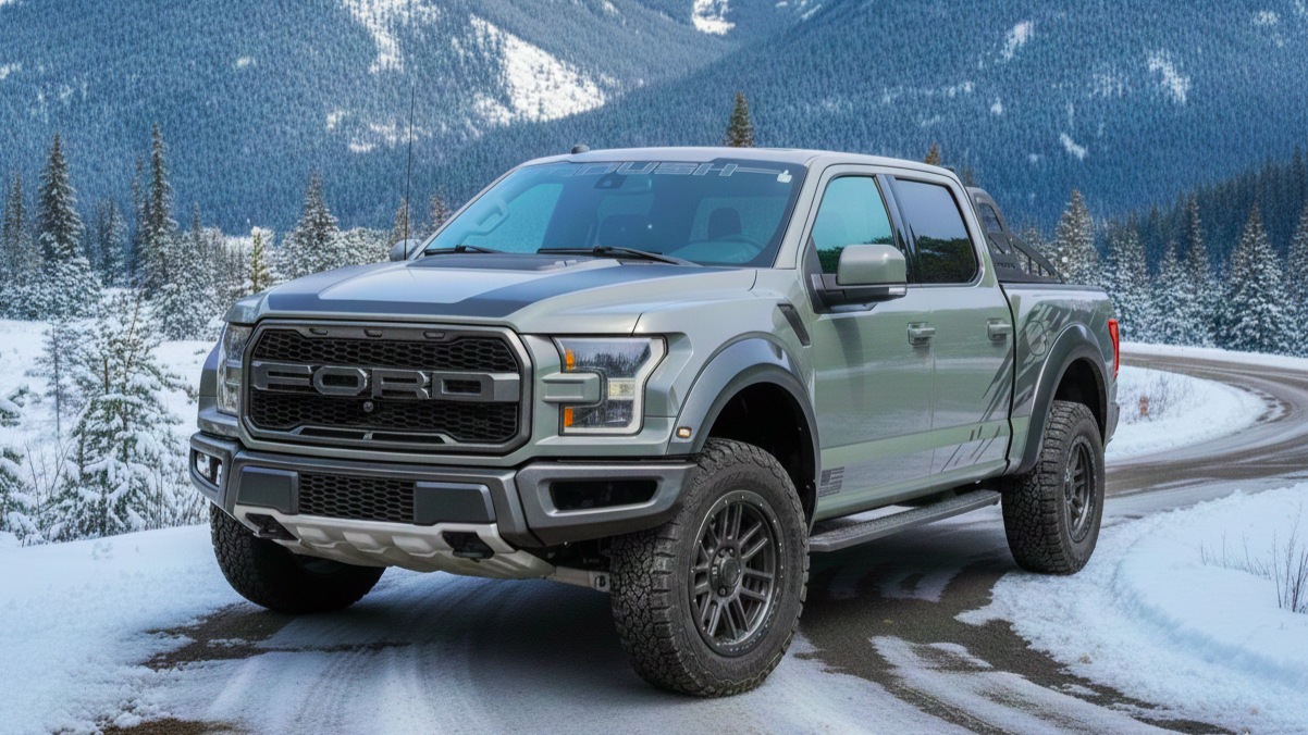 Ford F–150 Raptor grey colour
