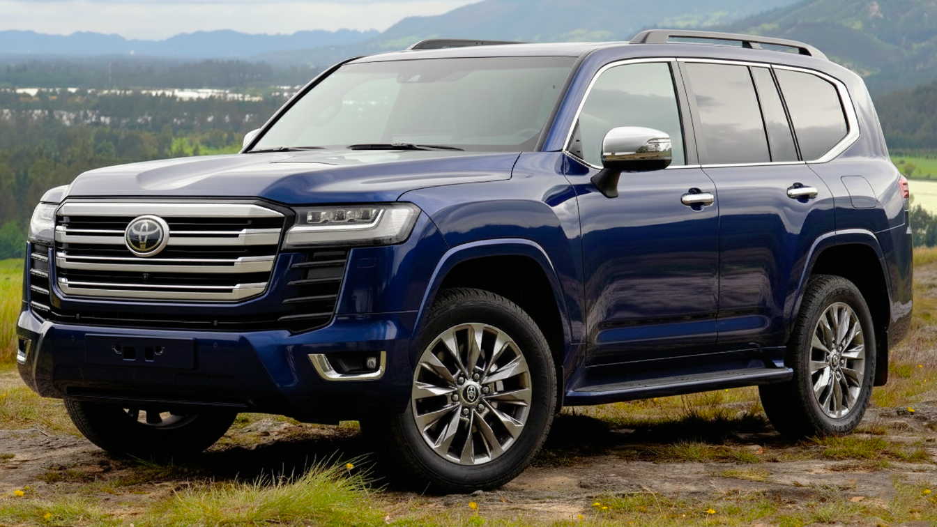 Toyota Land Cruiser 300 blue colour