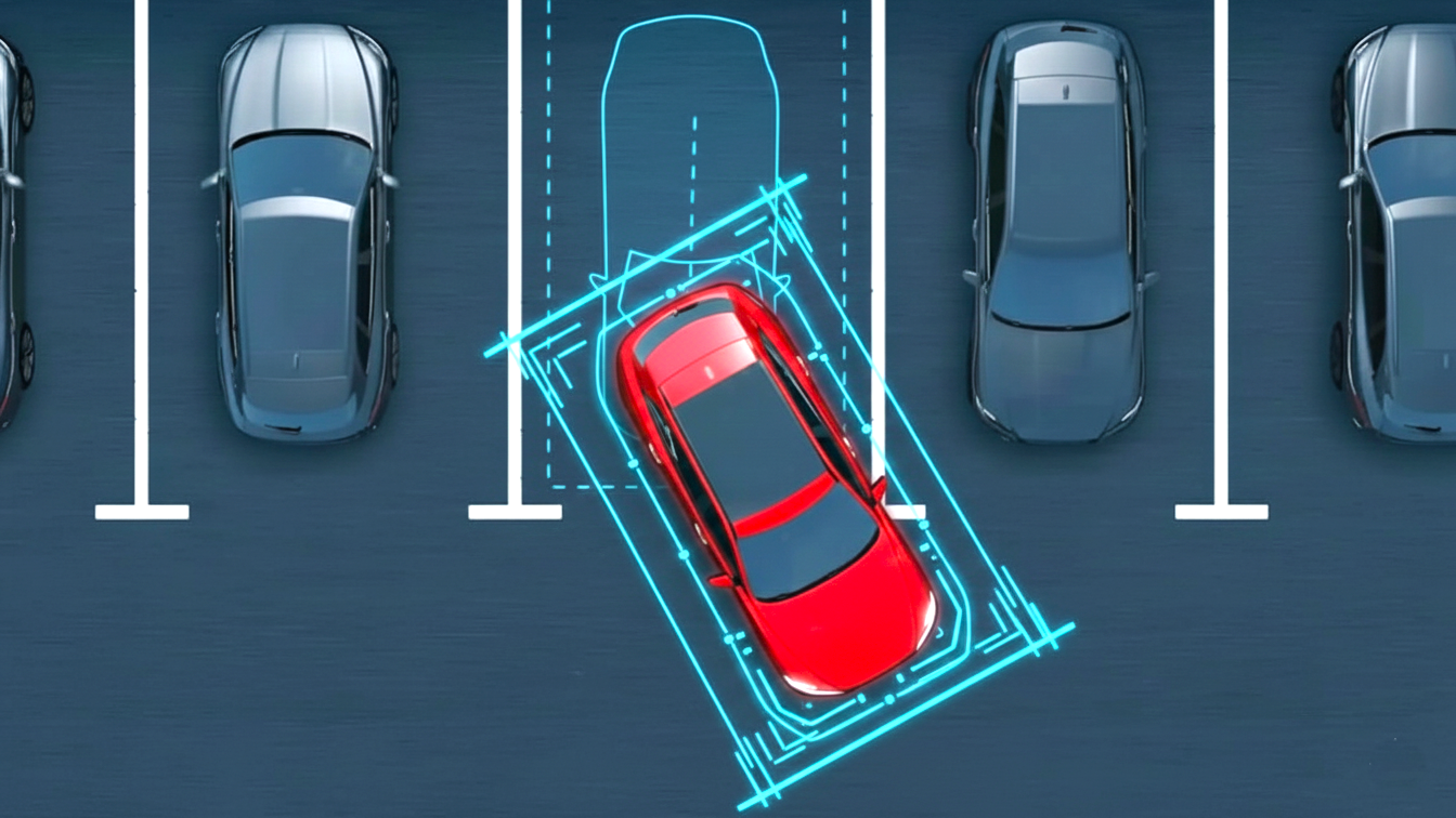 Perpendicular parking steps