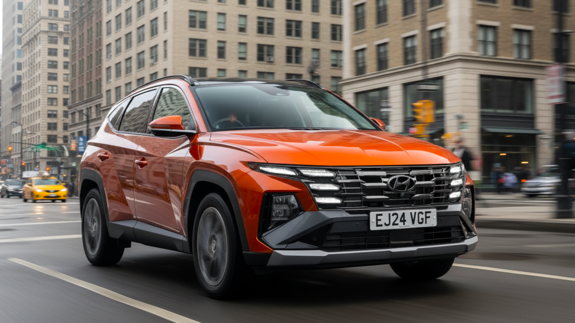 Hundai Tuscon Orange Colour