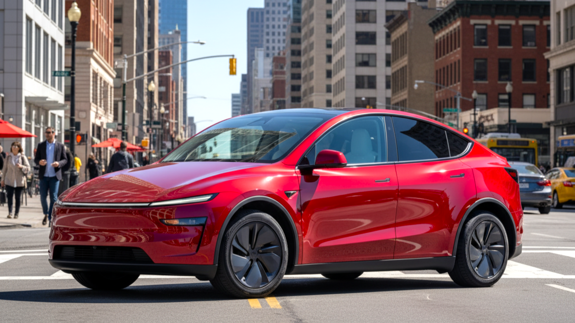 Tesla Model Y Red Colour