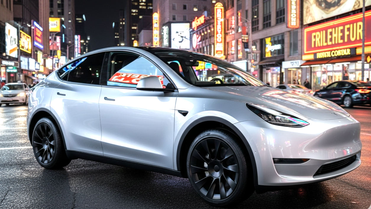 Tesla Model Y grey colour