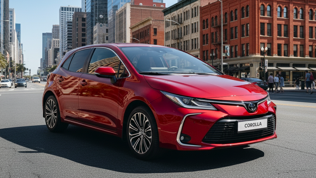 Toyota Corolla red Colour