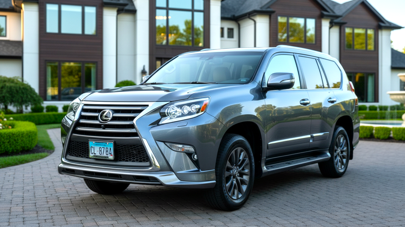 Lexus GX 460 серебристого цвета