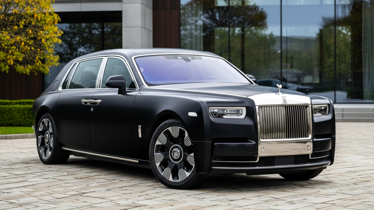 Rolls-Royce Phantom черного цвета