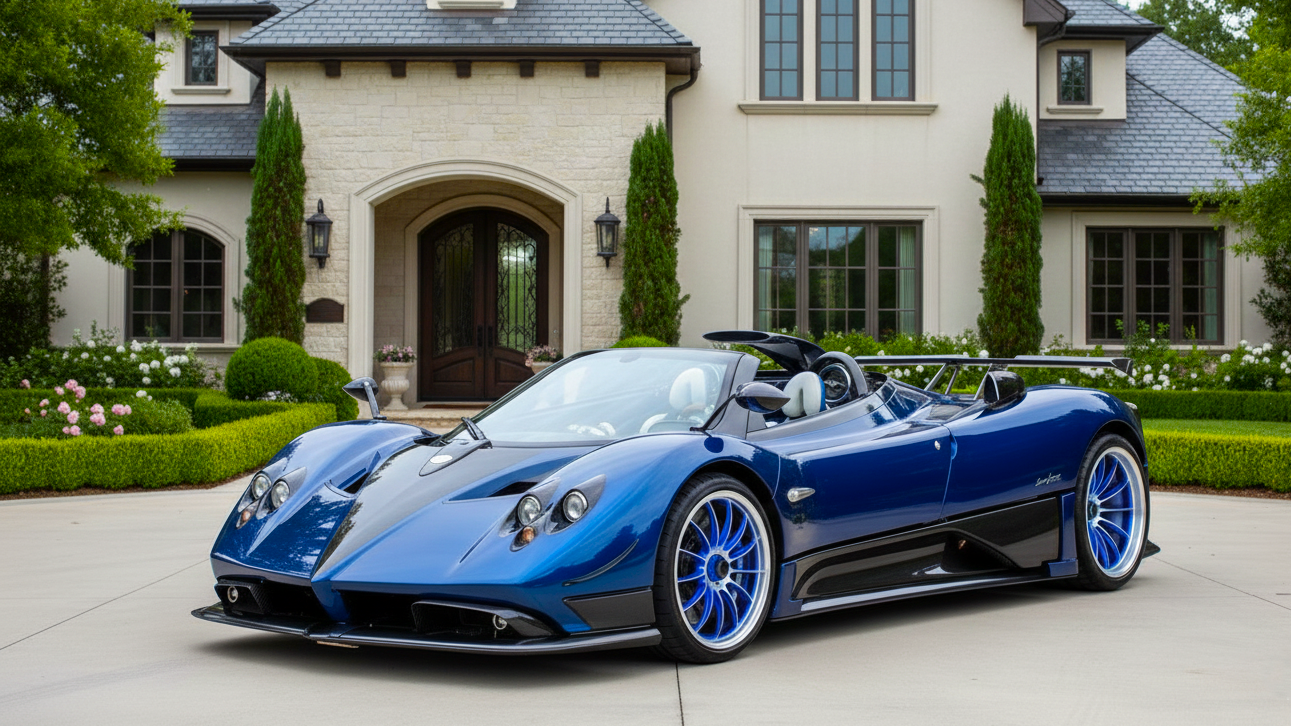 Pagani Zonda HP Barchetta blue