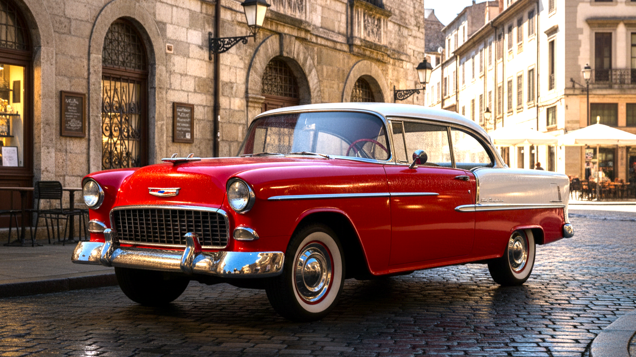 Chevrolet Bel Air2 red colour2