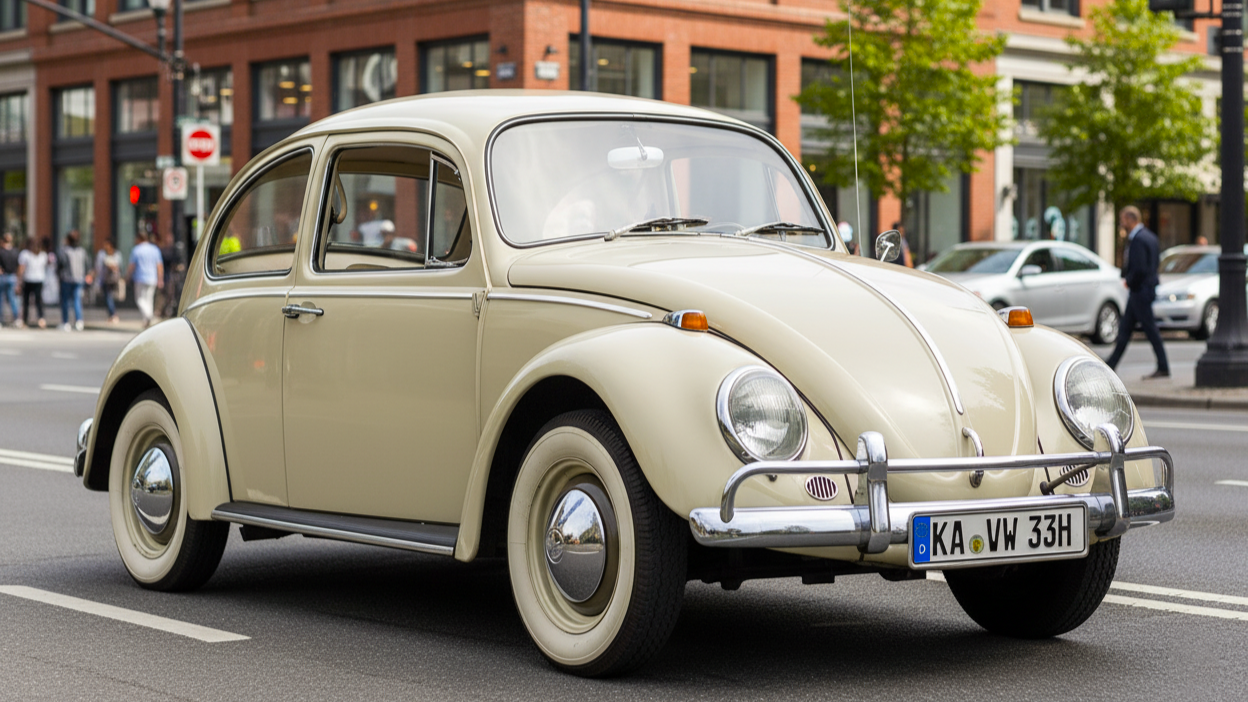 Volkswagen Beetle tan colour
