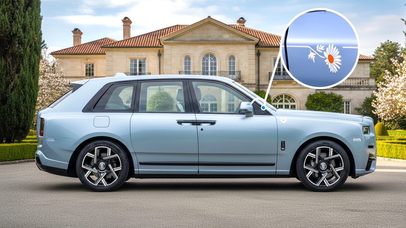 Rolls-Royce Cullinan Daisy blue colour